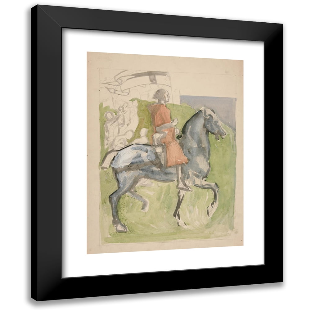 Edwin Austin Abbey 12x14 Black Modern Framed Museum Art Print Titled ...