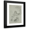 thumbnail image 1 of Edwin Austin Abbey 13x18 Black Modern Framed Museum Art Print Titled - Sketch of Hand Clasping a Cane, 1 of 5