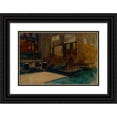 thumbnail image 1 of Edwin Austin Abbey 14x11 Black Ornate Wood Framed Double Matted Museum Art Print Titled: Interior Study of Westminster Abbey, for the Coronation of King Edward VII (ca.&nbsp;1902), 1 of 5