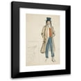 thumbnail image 1 of Edwin Austin Abbey 17x24 Black Modern Framed Museum Art Print Titled - Sketch of a Man - Costume Study for La Tosca, 1 of 5