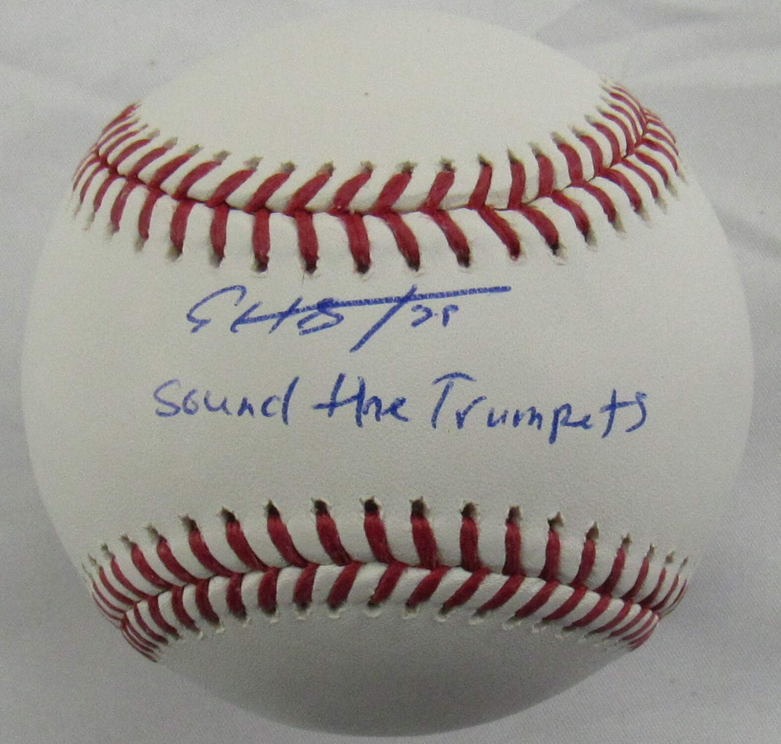 Edwin Diaz Signed Auto Autograph Rawlings Baseball w/ Trumpets Insc JSA
