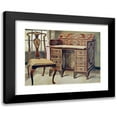 thumbnail image 1 of Edwin Foley 24x19 Black Modern Framed Museum Art Print Titled - Walnut Inlaid Writing-Table (1910 - 1911), 1 of 5