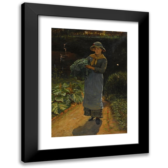 Edwin Harris 13x18 Black Modern Framed Museum Art Print Titled - Spring