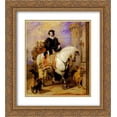 thumbnail image 1 of Edwin Henry Landseer 2x Matted 20x22 Gold Ornate Framed Art Print 'Queen Victoria on Horseback', 1 of 2