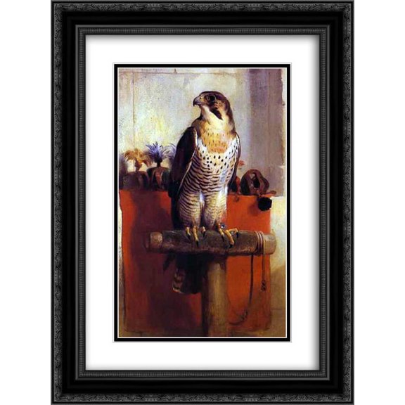 Edwin Henry Landseer 2x Matted 20x24 Black Ornate Framed Art Print 'The Falcon'