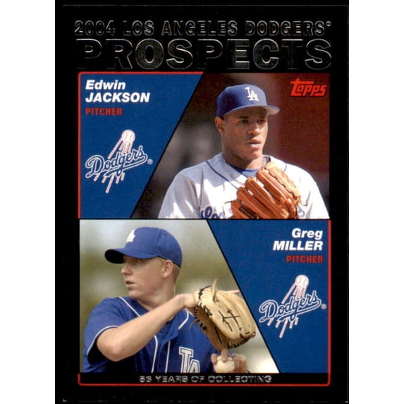 Edwin Jackson/Greg Miller Rookie Card 2004 Topps Black #689