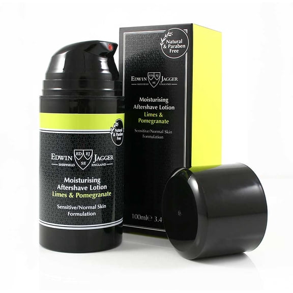 Edwin Jagger 99.9% Natural Aftershave 100ml, Limes and Pomegranate