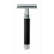 Edwin Jagger Rubber Coated Handle Double Edge Safety Razor