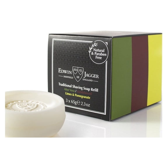 Edwin Jagger Multi-Scent 3 Pack Shave Soap Refill 2.3oz