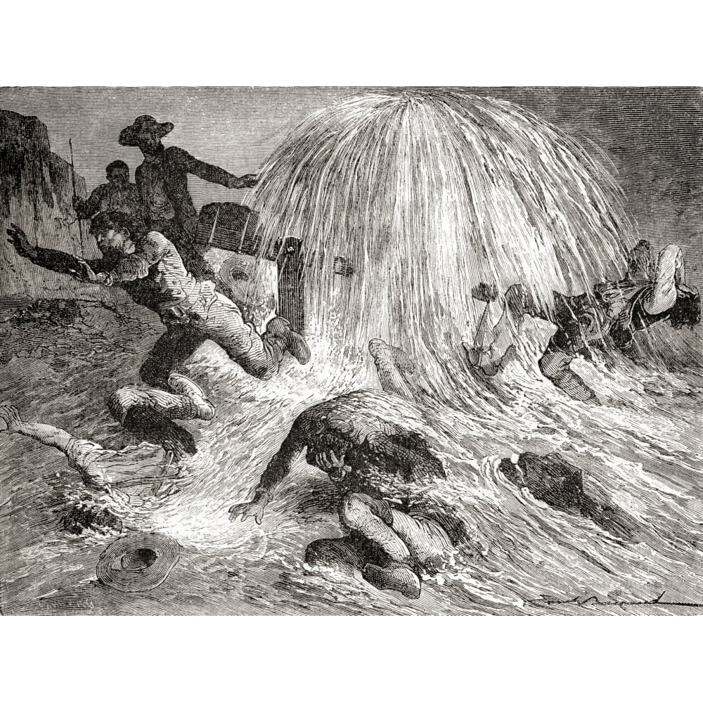 Edwin Laurentine Drake Aka Colonel Drake Discovering Oil In 1858 In ...