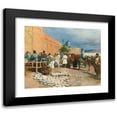 thumbnail image 1 of Edwin Lord Weeks 14x12 Black Modern Framed Museum Art Print Titled - Persian Cafe - the Pottery Seller, 1 of 1