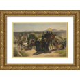 thumbnail image 1 of Edwin Lord Weeks 24x16 Gold Ornate Framed and Double Matted Museum Art Print Titled - A Pilgrimage to the Jordan (At the Greek Easter), 1 of 4