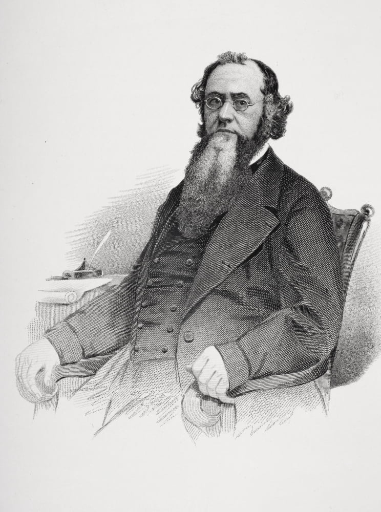 Edwin M Stanton 1814 To 1869 Secretary Of War During American Civil War Under President Abraham Lincoln From Photograph By Matthew Brady Canvas Art - Ken Welsh Design Pics (24 x 34)