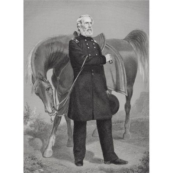 Edwin Vose Sumner 1797 To 1863 American General On Union Side During Civil War From Painting by Alonzo Chappel Poster Print - Large - 24 x 34