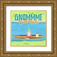 thumbnail image 1 of Edwins, Hugo 12x12 Gold Ornate Wood Framed with Double Matting Museum Art Print Titled - Gnomes on the Water II, 1 of 4