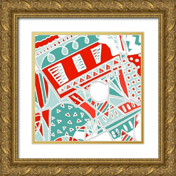 Edwins, Hugo 15x15 Gold Ornate Wood Framed with Double Matting Museum Art Print Titled - Uptown Funk II