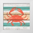 thumbnail image 1 of Edwins, Hugo 15x15 White Modern Wood Framed Museum Art Print Titled - Striped Sea Creature III, 1 of 4