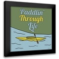 thumbnail image 1 of Edwins, Hugo 20x20 Black Modern Framed Museum Art Print Titled - Paddlin Through Life, 1 of 5