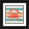 thumbnail image 1 of Edwins, Hugo 20x20 Black Ornate Wood Framed with Double Matting Museum Art Print Titled - Striped Sea Creature III, 1 of 4