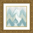 thumbnail image 1 of Edwins, Hugo 20x20 Gold Ornate Wood Framed with Double Matting Museum Art Print Titled - Chevron Sea Creature II, 1 of 4