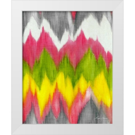 Edwins, Hugo 20x24 White Modern Wood Framed Museum Art Print Titled - Vibrant Crests II