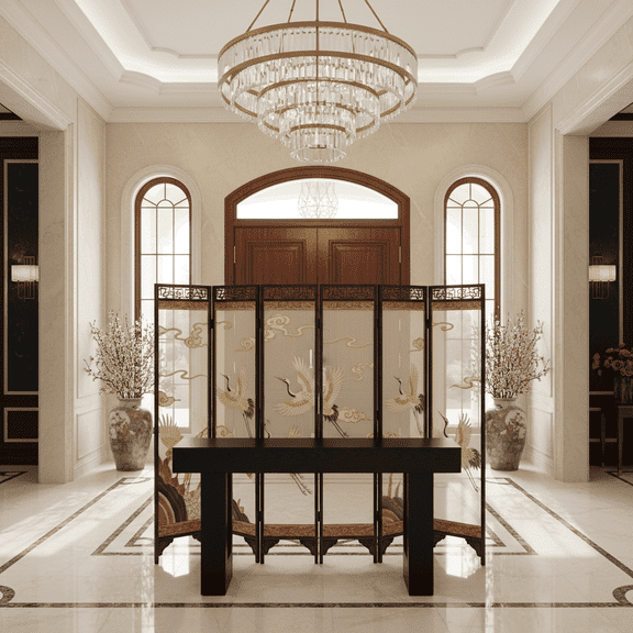 EDX 63 inch Solid Wood Farmhouse Console - Rectangular Sofa Back Design, Multi-Purpose Storage for Entryway Hallway Living Room, Black