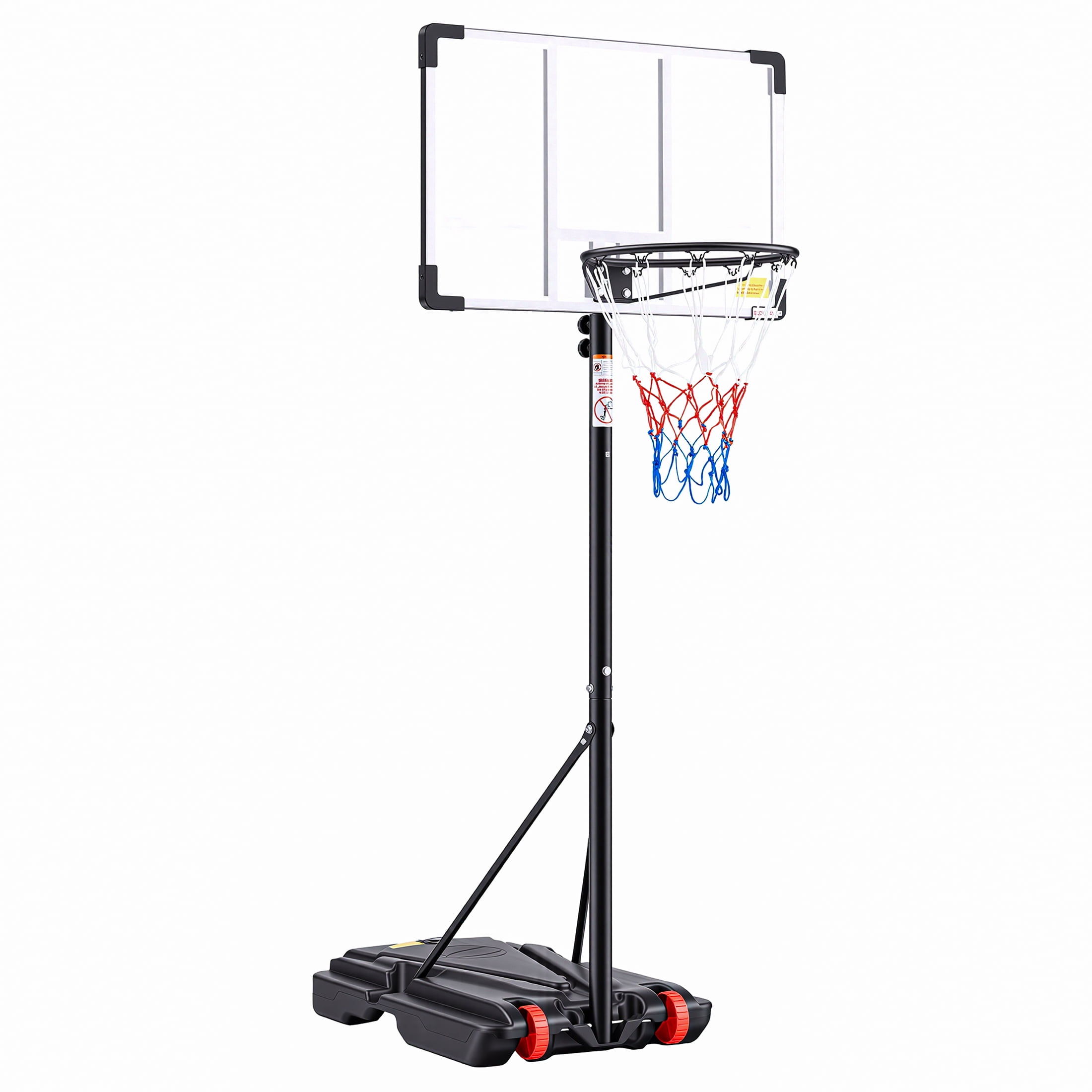 HOOP 5 EDX 5ft-8.5ft Height-Adjustable Basketball Hoops, Outdoor Portable
