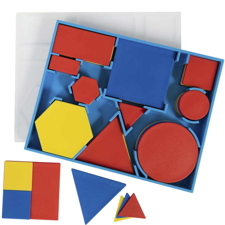 Edx Education Deluxe Attribute Blocks - Set of 60 - 5 Shapes