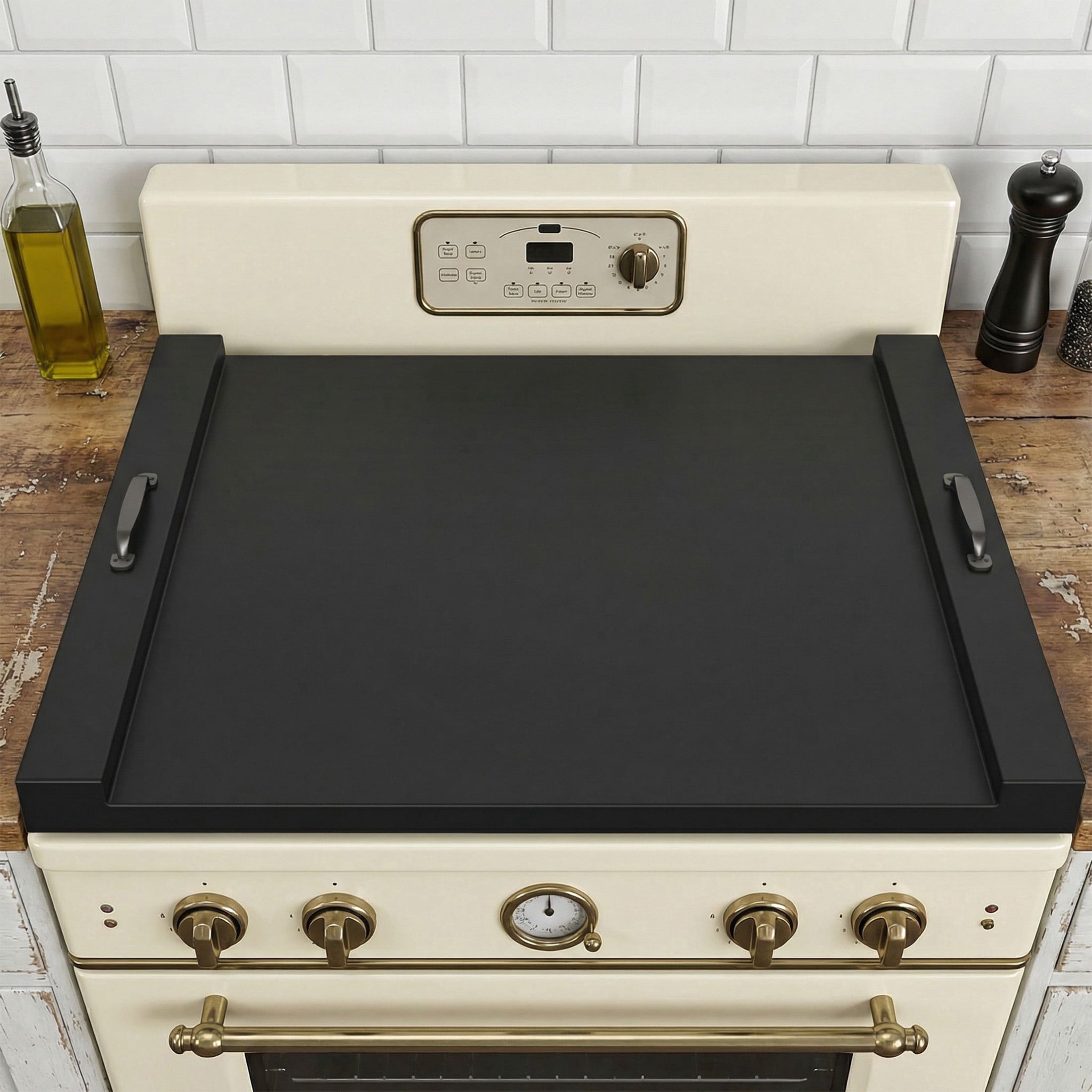 Range Back Cover EDX Noodle Board Stove Cover with Handles, Multi-Purpose Baking Pan ...