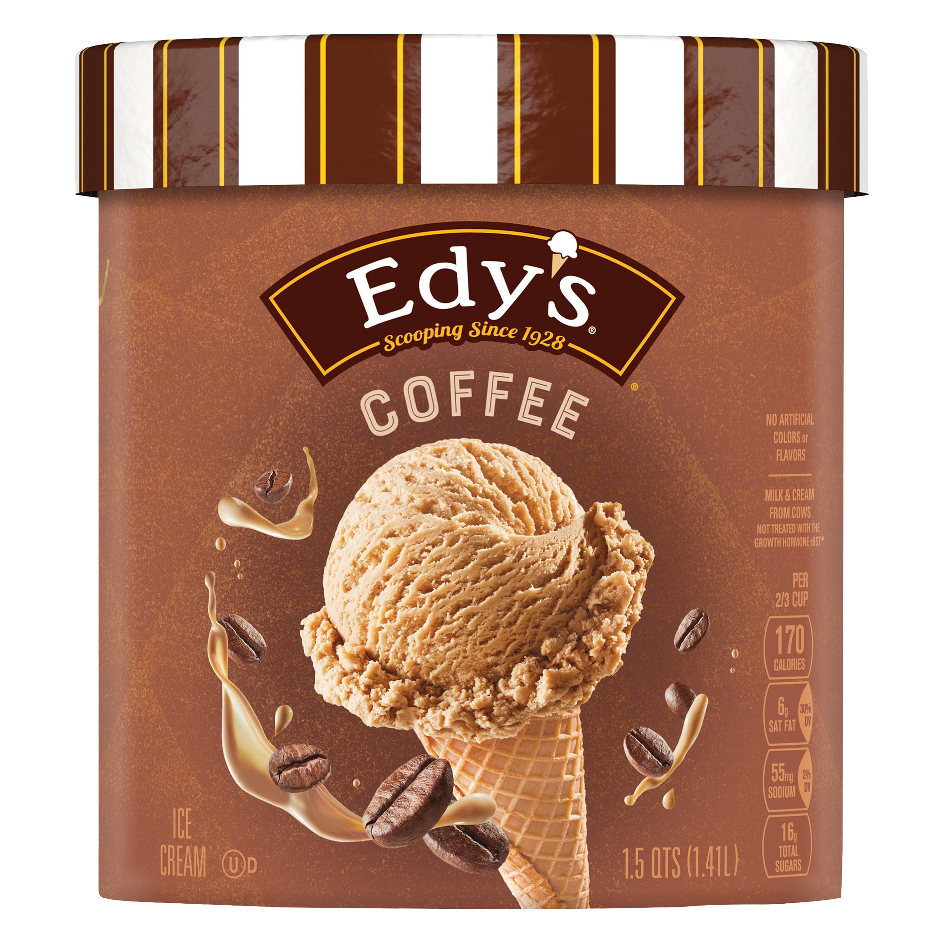 Edy's Dreyer's Grand Coffee Ice Cream, Kosher, 1 Package, 48oz