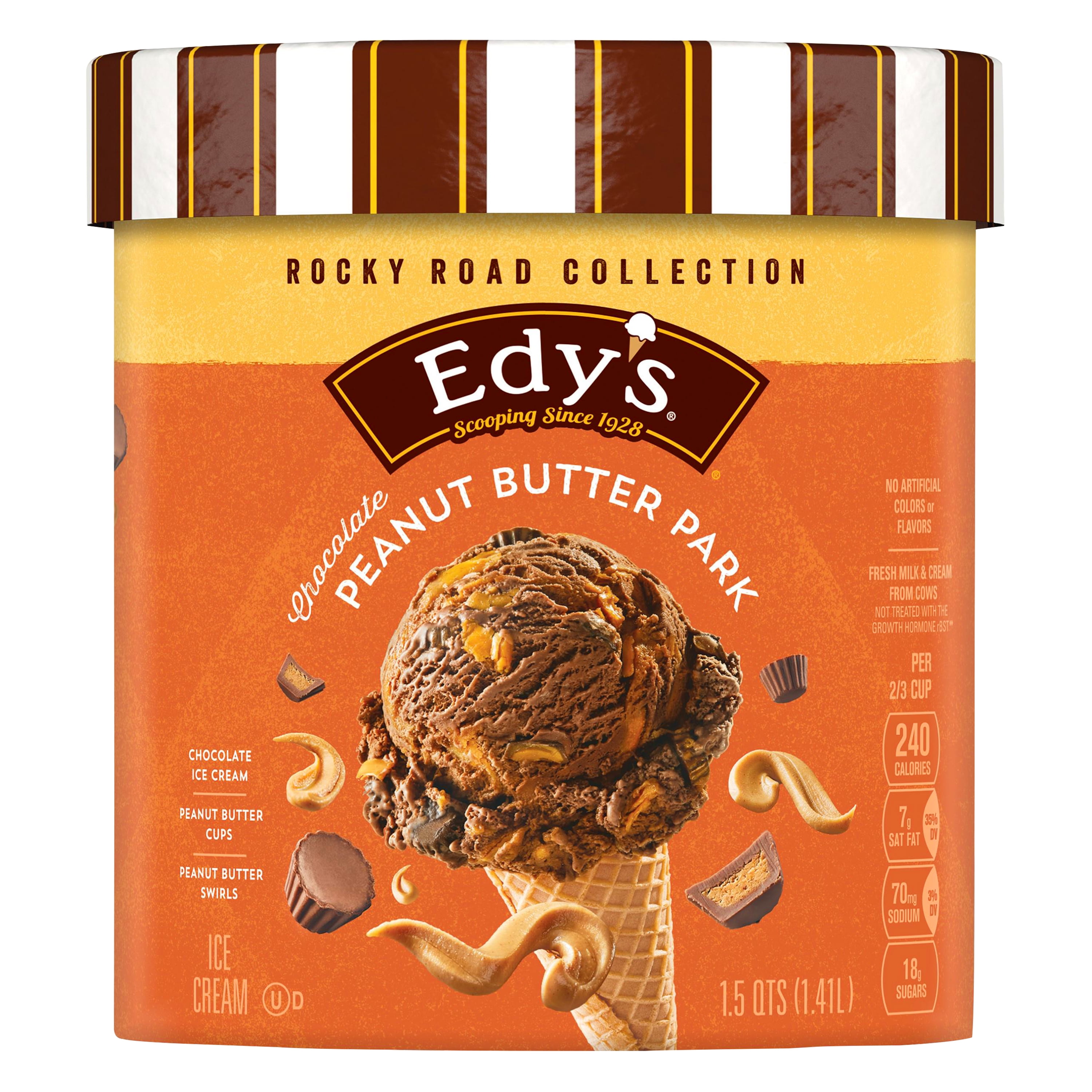 Edy's Dreyer's Rocky Road Collection Chocolate Peanut Butter Park Ice