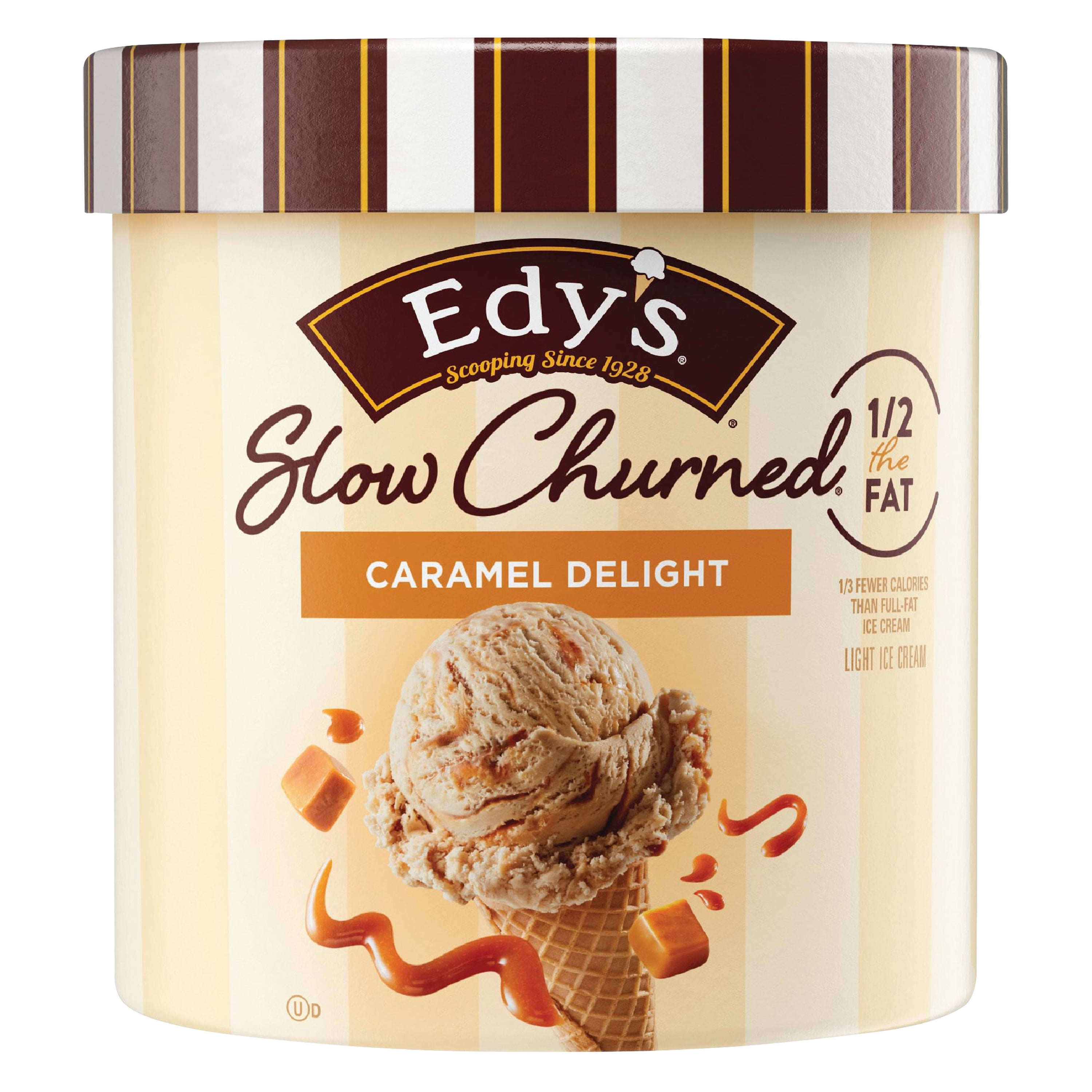 Edy's Dreyer's Slow Churned Caramel Delight Light Ice Cream, 48oz