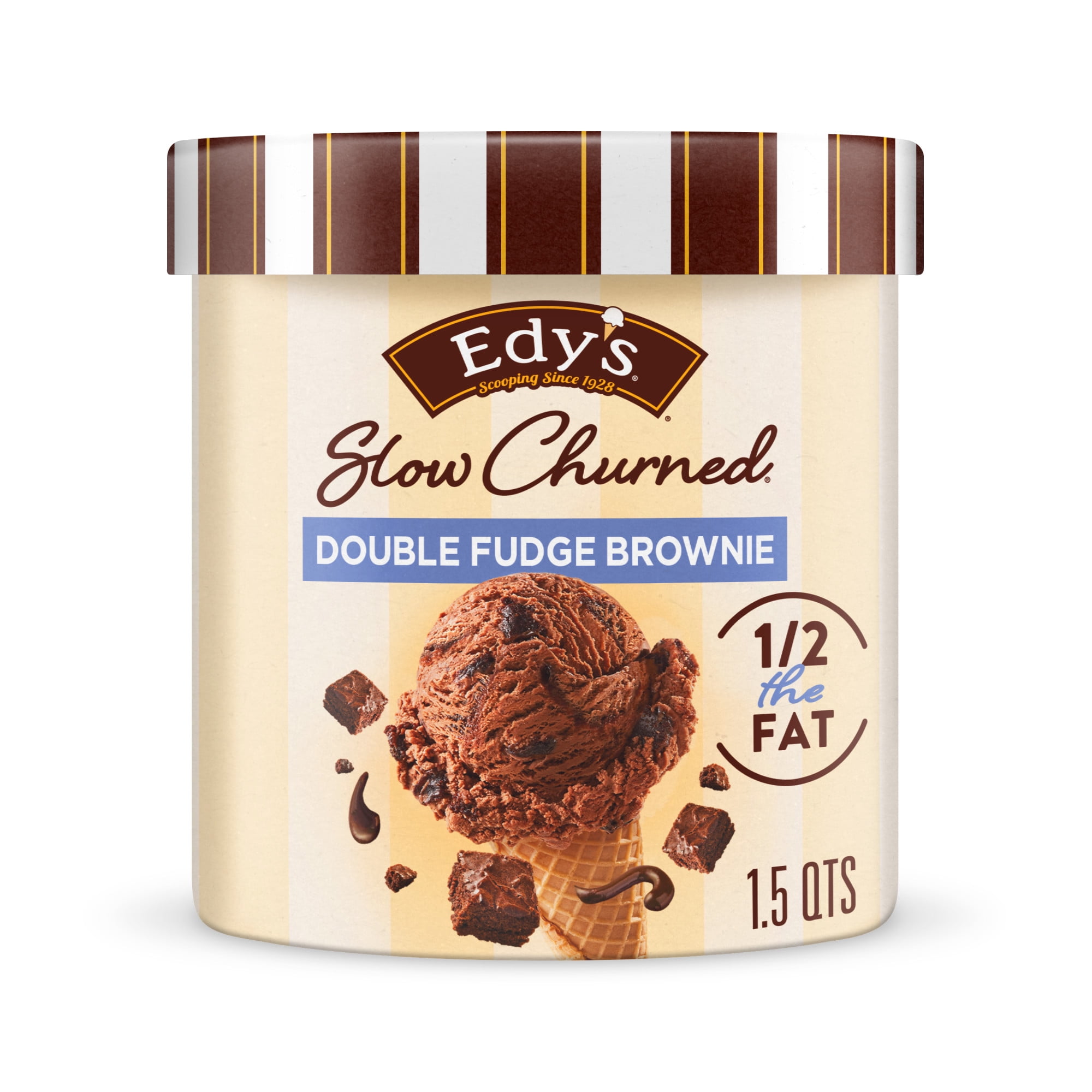 Edy's Dreyer's Slow Churned Double Fudge Brownie Light Ice Cream
