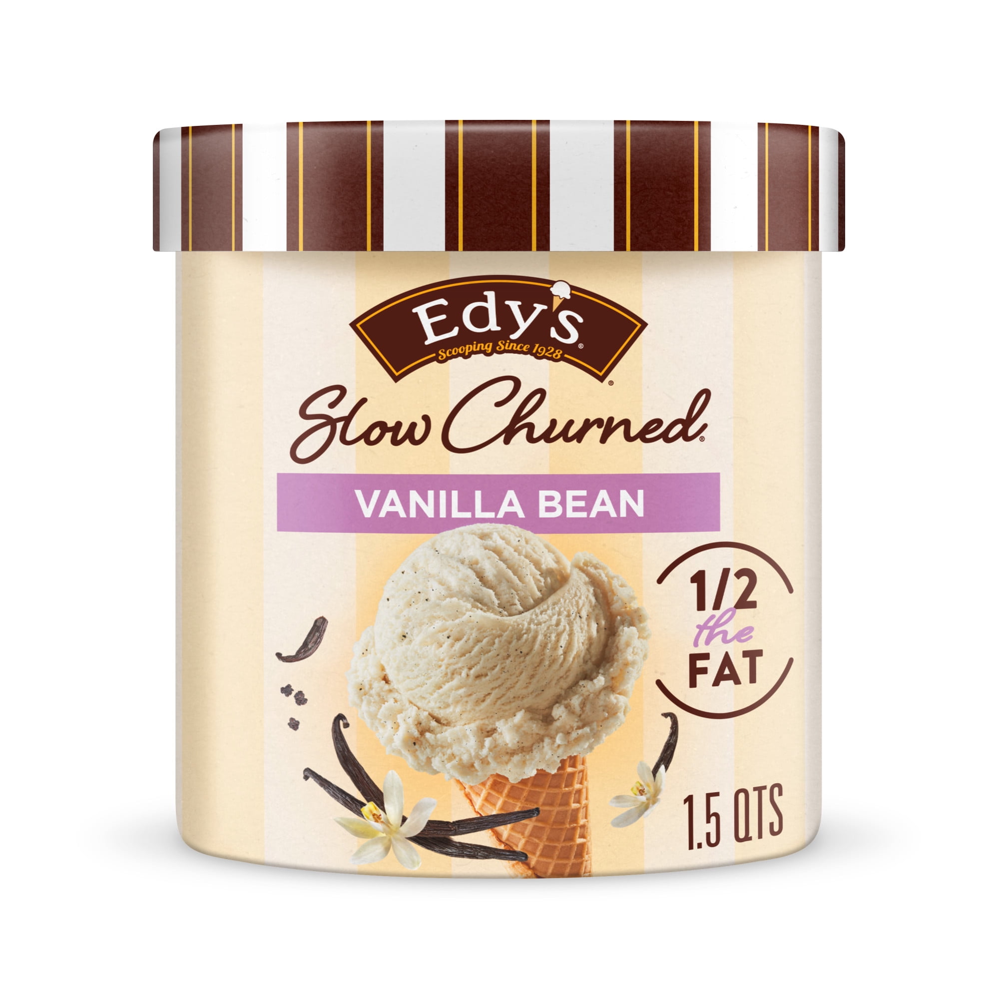 Edy’s/Dreyer’s Slow Churned Vanilla Bean Light Ice Cream, 1.5 Qt