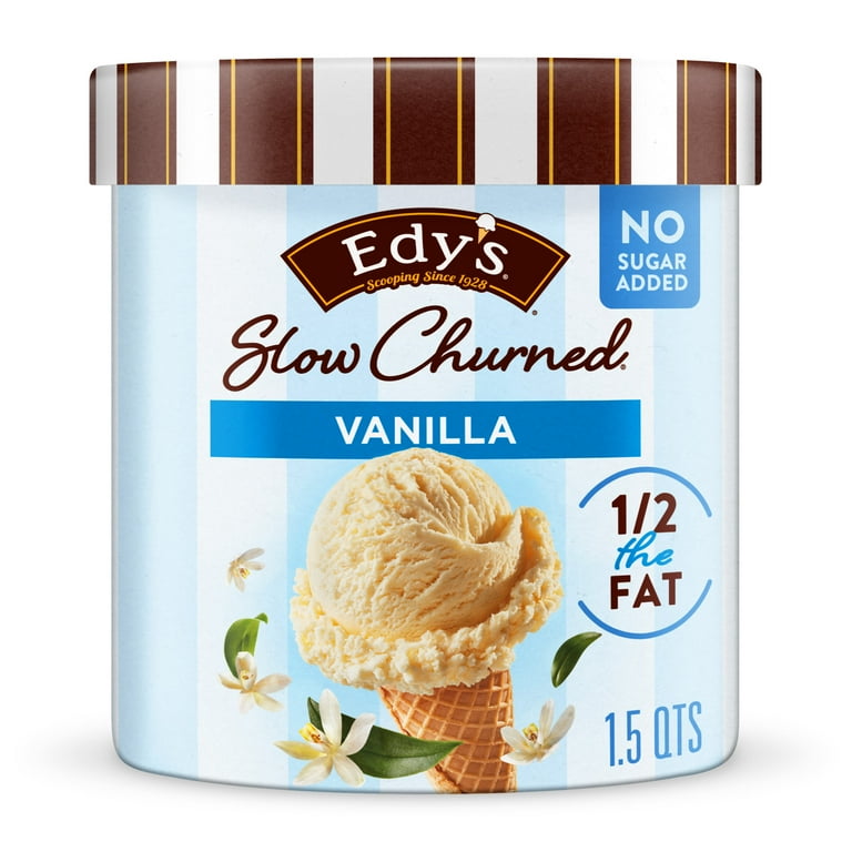 Edy s Dreyer s Slow Churned No Sugar Added Vanilla Light Ice Cream Kosher 1 Package 48oz Walmart