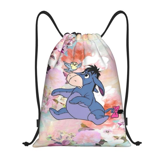 Ee-Yore Drawstring Backpack,Sackpack String Bag Water Resistant Beach Bag for Gym Shopping Sport Yoga