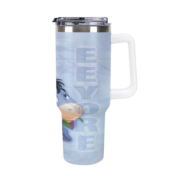 Ee-Yore Tumbler with Handle and Straw Lid Insulated Tumbler Stainless Steel Water Bottle Cup Gifts 40oz