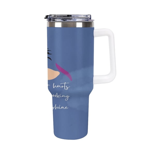 Ee-Yore Tumbler with Handle and Straw Lid Insulated Tumbler Stainless Steel Water Bottle Cup Gifts 40oz