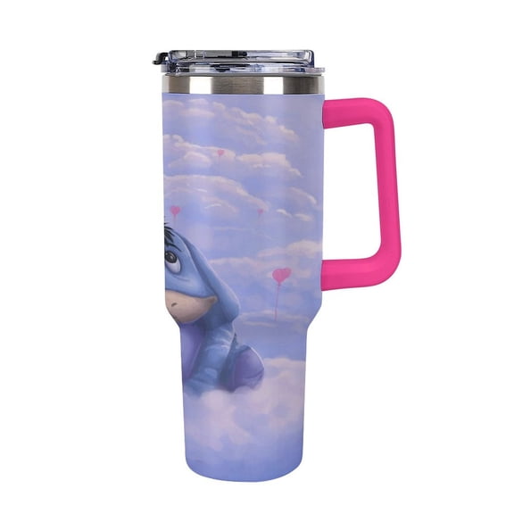 Ee-Yore Tumbler with Handle and Straw Lid Insulated Tumbler Stainless Steel Water Bottle Cup Gifts 40oz