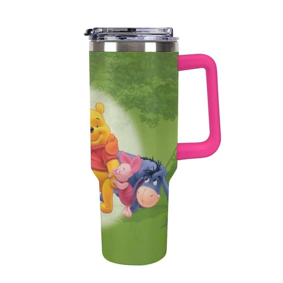 Ee-Yore Tumbler with Handle and Straw Lid Insulated Tumbler Stainless Steel Water Bottle Cup Gifts 40oz