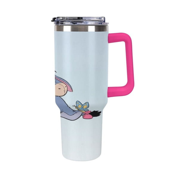 Ee-Yore Tumbler with Handle and Straw Lid Insulated Tumbler Stainless Steel Water Bottle Cup Gifts 40oz