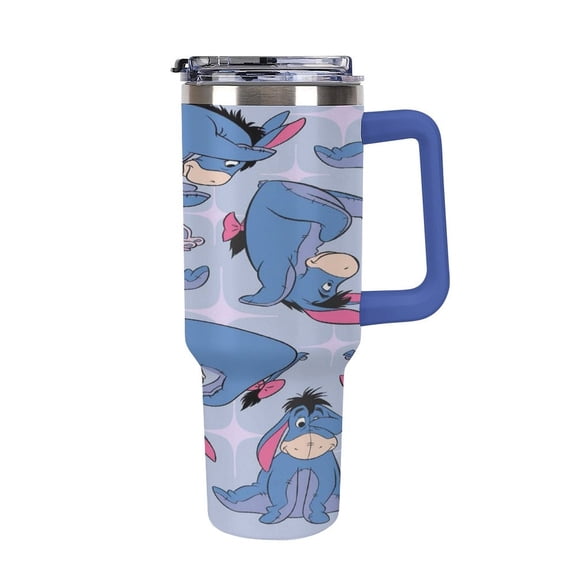 Ee-Yore Tumbler with Handle and Straw Lid Insulated Tumbler Stainless Steel Water Bottle Cup Gifts 40oz