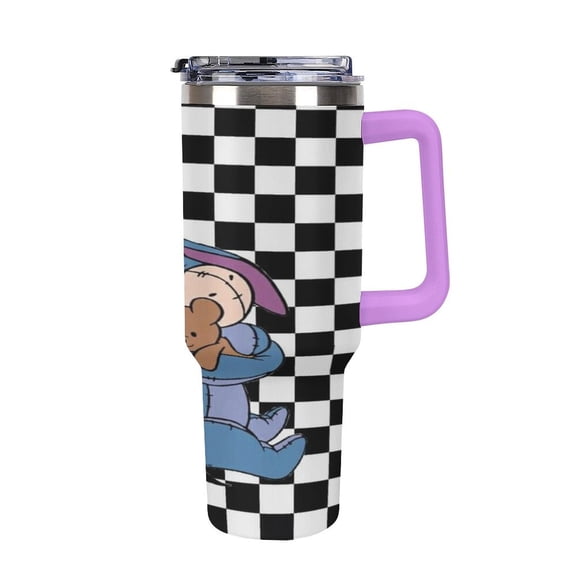 Ee-Yore Tumbler with Handle and Straw Lid Insulated Tumbler Stainless Steel Water Bottle Cup Gifts 40oz