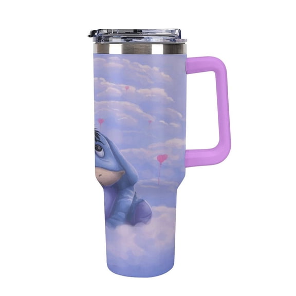 Ee-Yore Tumbler with Handle and Straw Lid Insulated Tumbler Stainless Steel Water Bottle Cup Gifts 40oz