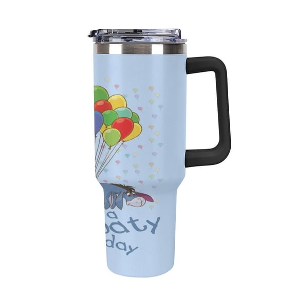 Ee-Yore Tumbler with Handle and Straw Lid Insulated Tumbler Stainless Steel Water Bottle Cup Gifts 40oz