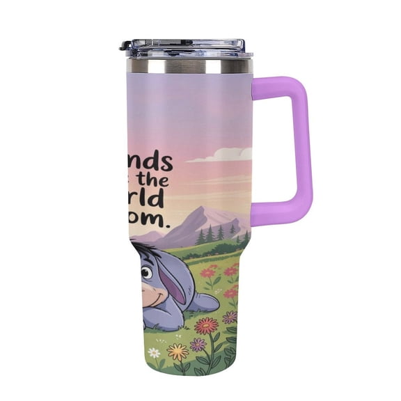 Ee-Yore Tumbler with Handle and Straw Lid Insulated Tumbler Stainless Steel Water Bottle Cup Gifts 40oz