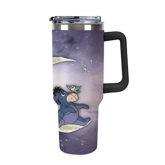 Ee-Yore Tumbler with Handle and Straw Lid Insulated Tumbler Stainless Steel Water Bottle Cup Gifts 40oz