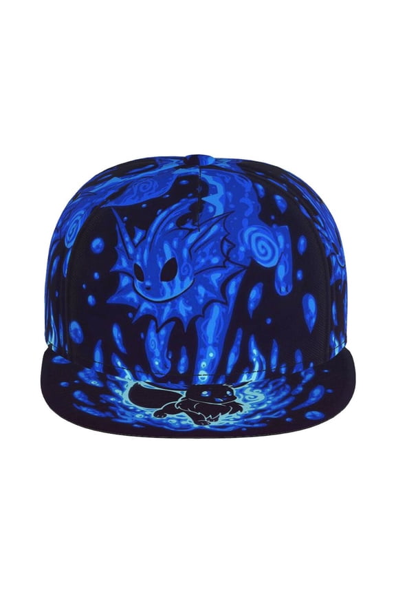 Ee-vee Cute Unisex Flat Brim Cap Adjustable Fitted Hat Baseball Cap for Men Women