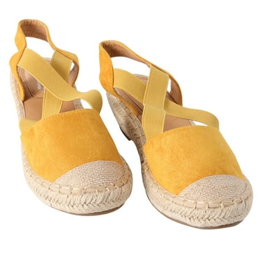 Eease 1 Pair Sandals Non- Wedge Heel Round Sandals Casual Espadrilles