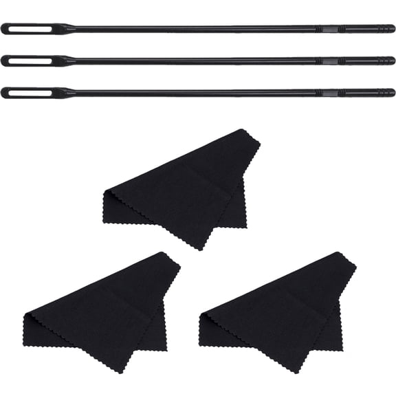 Eease 1 Set Flute Cleaning Rod Flute Clean Cloth Rod Flute Cleaning Tool Cleaning Kit for Flute